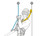 Allows for rope to be kept at a distance to protect it during work phases