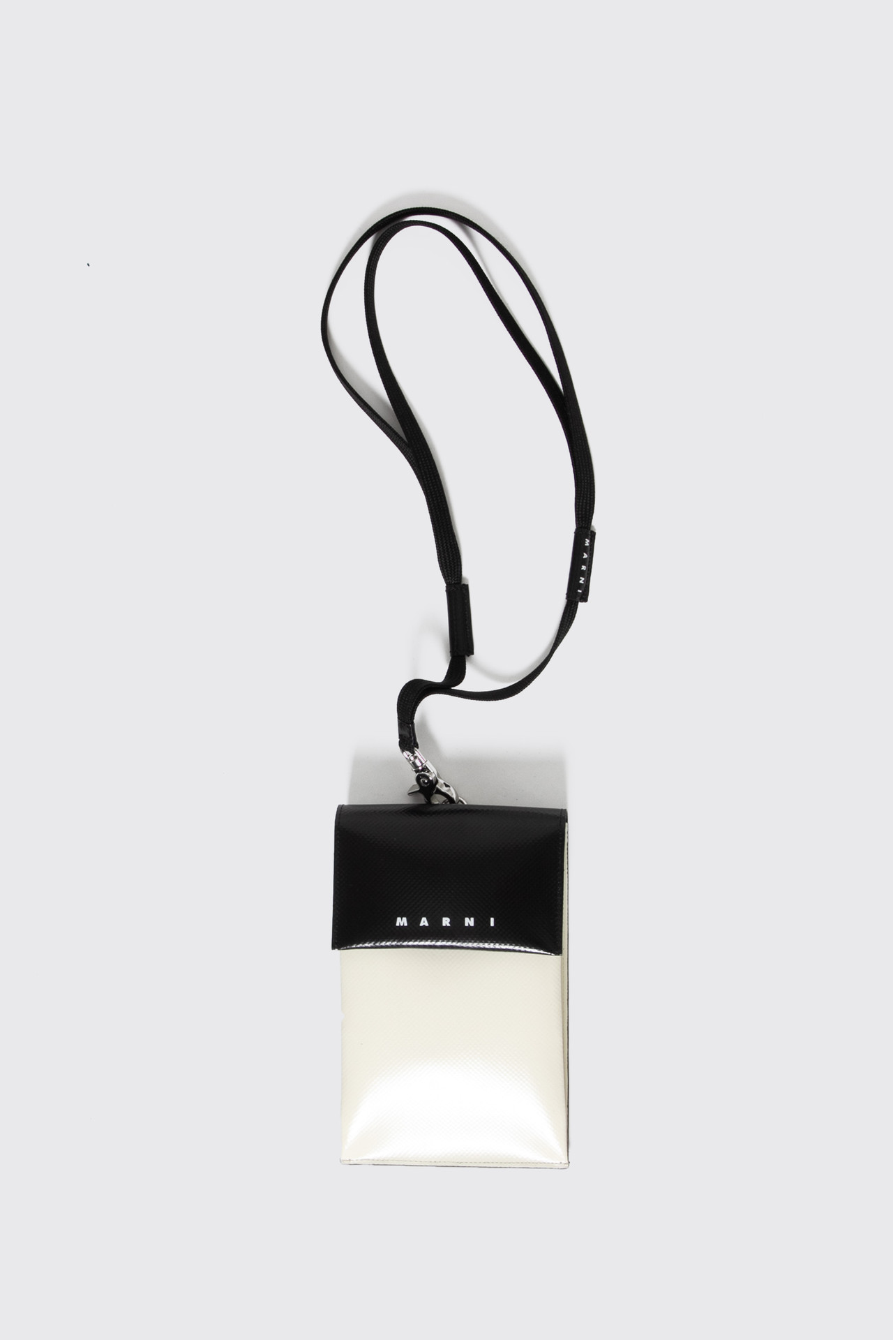 Marni Phone CC Holder Silk White/Black/Black - Calico Club