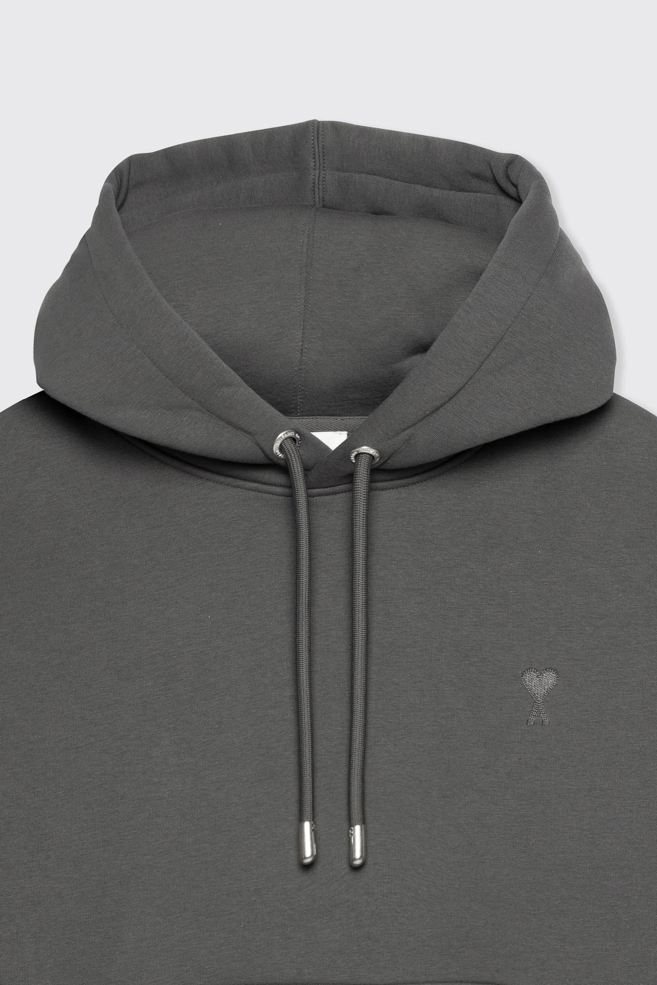 AMI Hooded Sweatshirt de Coeur Hoodie Stone Grey - Calico Club