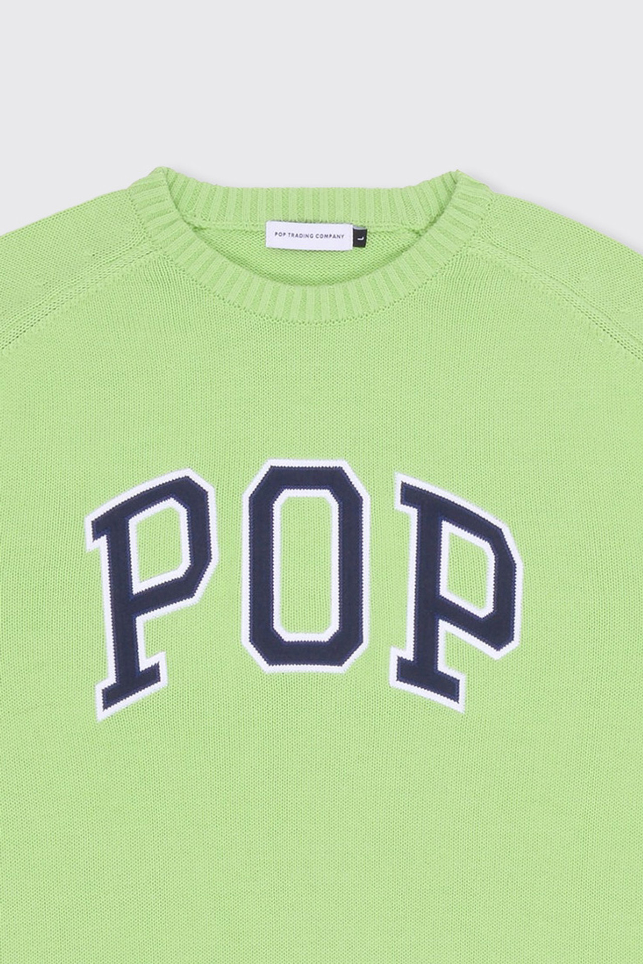 POP Arch Knitted Crewneck Jade Lime - Calico Club