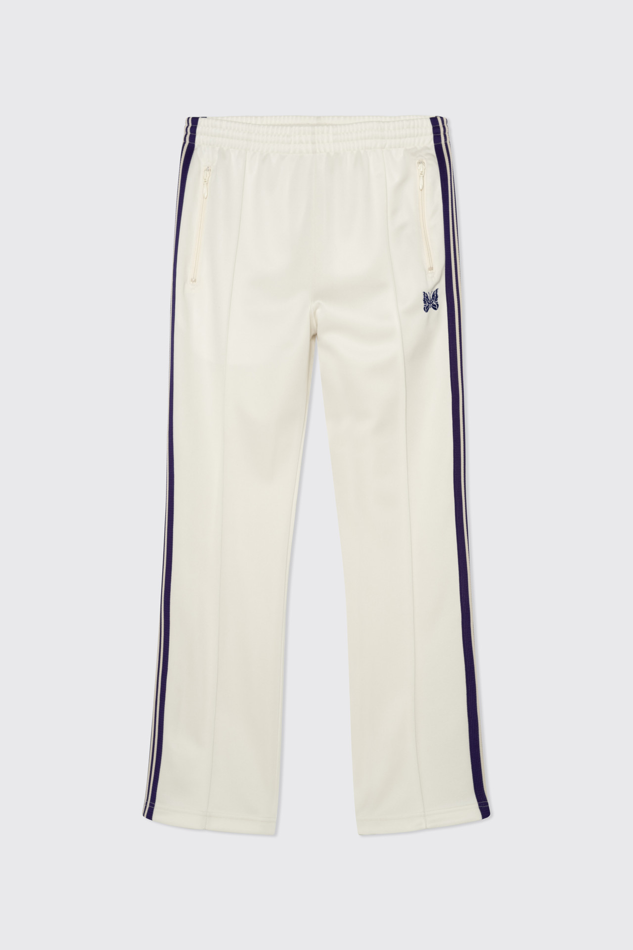 Needles Narrow Track Pant Poly Smooth A-Ice White - Calico Club