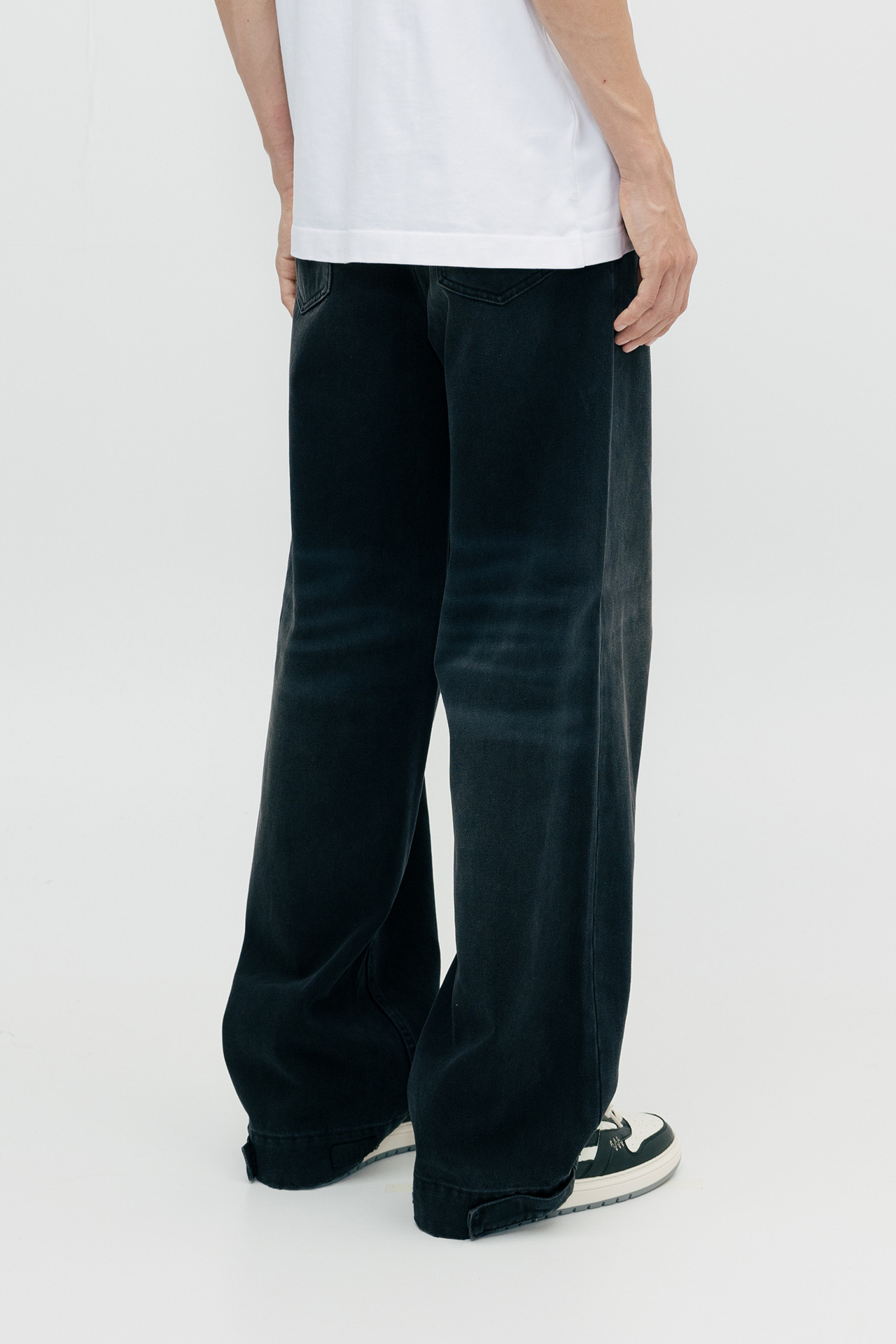 Martine Rose Black Wide-Leg Jeans