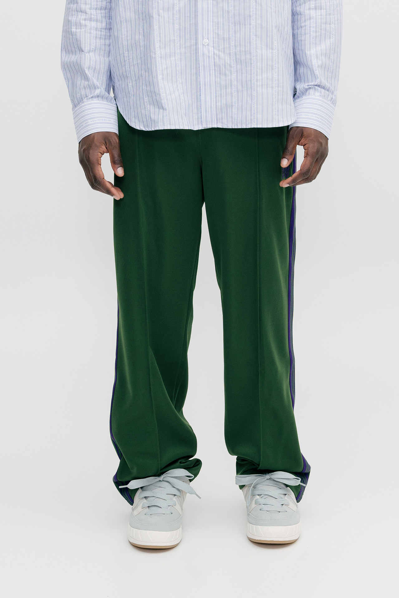 Needles Track Pant Poly Smooth Ivy Green - Calico Club