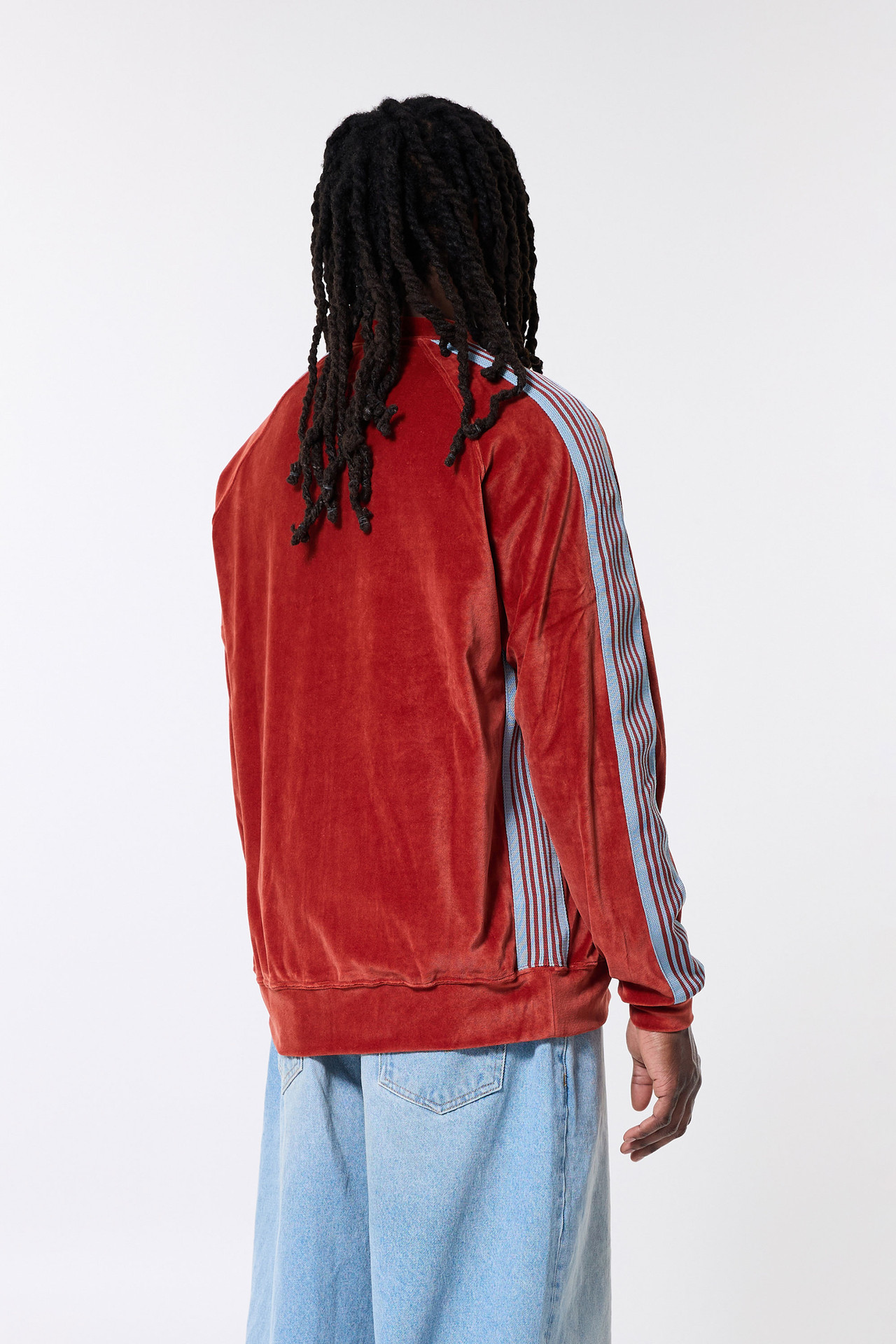 Needles RC Track Jacket - C/Pe Velour B-Brick - Calico Club