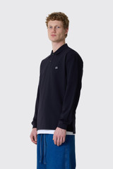 C.P. Company Stretch Piquet Longsleeve Polo 18CMPL061A Total Eclipse