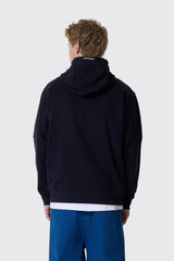 C.P. Company Diagonal Raised Fleece Hooded Sweat Total Eclipse