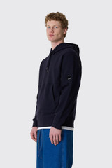 C.P. Company Diagonal Raised Fleece Hooded Sweat Total Eclipse
