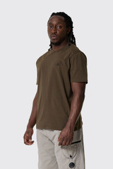 C.P. Company 30/1Jersey Logo Patch T-Shirt 18CMTS031A Ivy Green