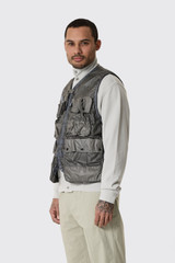 C.P. Company CS II Logo Vest Smoked Pearl