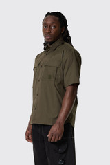 C.P. Company Metropolis Gabardine SS Shirt Ivy Green