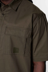 C.P. Company Metropolis Gabardine SS Shirt Ivy Green