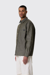 DARKPARK Serge - Japanese Canvas L/S Shirt Military Green