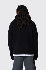 JW Anderson Zip Up Anchor Hoodie Black