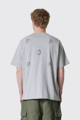 POP Trading Company Trading Reflective Logo T-Shirt POPSS25_02-011 Grey htr