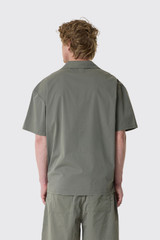 REPRESENT Script Camp Collar Shirt MLM21464 168 washed khaki /Green