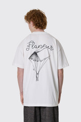 Flaneur One For The Books T-Shirt FTSH086 51 White