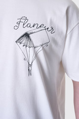 Flaneur One For The Books T-Shirt FTSH086 51 White