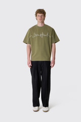 Bram's Fruit Garden Hose Chain T-Shirt 817 Olive Green