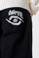 Arte Antwerp Back Pocket Graphic Pants AW25-080P Black