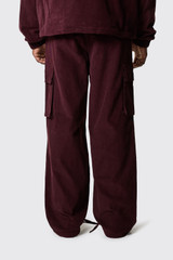 Arte Antwerp Corduroy Cargo Pants Bordeaux 