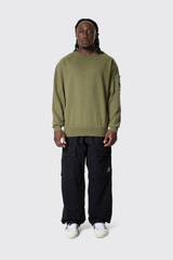 C.P. Company Sweatshirts Crew Neck Brushed 19CMSS718A-006372R Capers