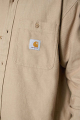 Carhartt WIP Edgar Shirt LS 3D5.XX Peanut