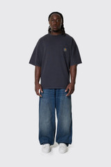 Carhartt WIP S/S Hudson Pocket T-Shirt I035140 89.5F Black Chalk Wash