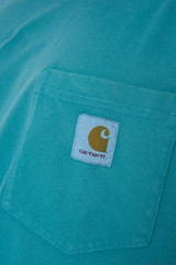 Carhartt WIP S/S Hudson Pocket T-Shirt 2ZU.5F Saguaro Chalk Wash