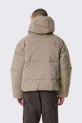 Brams Fruit Hooded Puffer Jacket Khaki