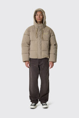 Brams Fruit Hooded Puffer Jacket Khaki