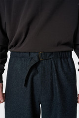 DARKPARK Jordan Wool Relax Fit Trousers Dark Grey Melange