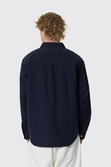 Carhartt WIP Walter Shirt Jac Cotton/Linen I033578 Dark Navy Garment Dyed