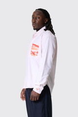 JW Anderson Cafe Scene Embroidery Shirt Pale Pink 