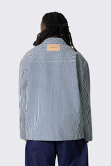 JW Anderson Patch Pocket Overshirt Off White/Navy