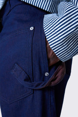 JW Anderson Turn Up Twisted Workwear Jeans DT0120-PG1836 Blue/Red