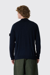 Stone Island 5100076 LS Polo K2S155100076S00FC V0020 Navy Blue 