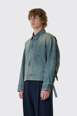 Stockholm Surfboard Club Work Jacket Lined U3000238 Sand Blue