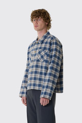 Stockholm Surfboard Club Overshirt U4000202 Blue Check