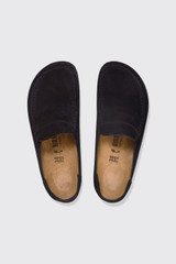 Birkenstock Naples Wrapped Suede Leather Narrow Black