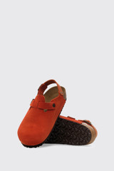 Birkenstock Tokio Suede Leather Narrow Rust Brown/Burnt Orange