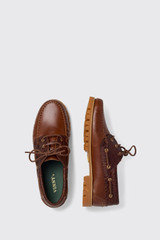 Vinny's Aztec Boat Shoe 114-10 Brown