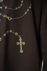 Sabbatical Cross Logo Longsleeve Button Brown