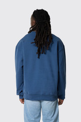 Sabbatical Logo Crewneck Night Blue White