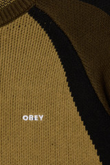 Obey Raglan Crewneck Sweater MMG Mermaid green multi