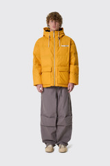 Applied Art Forms Mountain Hooded Puffer D27450 Safety Yellow