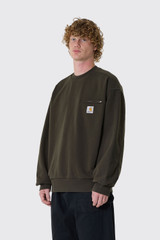 Carhartt WIP Detroit Sweat I035547 49.06 Olive Stone Washed
