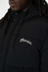 Flaneur Signature Puffer Jacket FOUT072 Black
