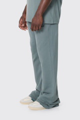 Flaneur Logo Sweatpants  FSWP032 Steel Green