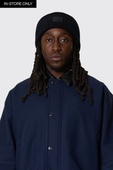 Acne Studios Large Face Logo Beanie Black