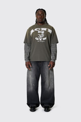 Acne Studios Loose fit jeans 2023 Black Trafalgar C00089 Black